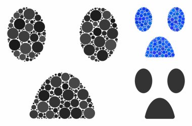 Fear Smiley Yuvarlak Noktaların Mozaik Simgesi