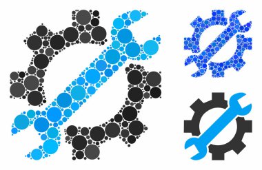 Servis araçları Çemberlerin Mozaik Simgesi