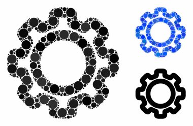 Küresel Ögelerin Dişli Bileşimi Simgesi