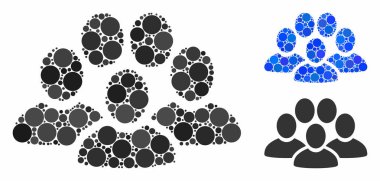 İnsanlar Çemberlerin Kompozisyon Simgesi 'ni dolduruyor