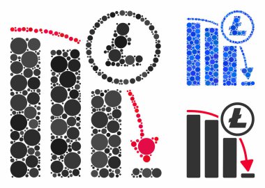 Litekoin panik grafiği düşen Çemberlerin Mozaik Simgesi