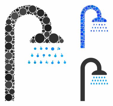 Küresel Ögelerin Duş Bileşimi Simgesi