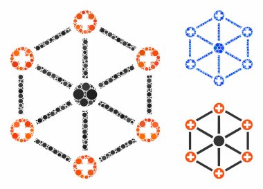 Tıbbi Ağ Bileşimi Çemberlerin Simgesi