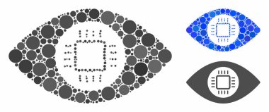 Göz merceği işlemcisi Yuvarlak Noktaların Kompozisyon Simgesi