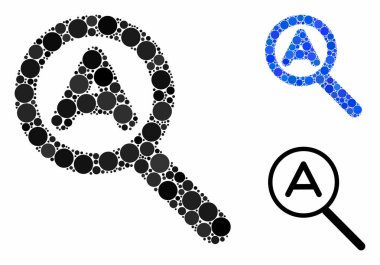 Yuvarlak Noktaların Otomatik Kompozisyon Simgesini Büyüt