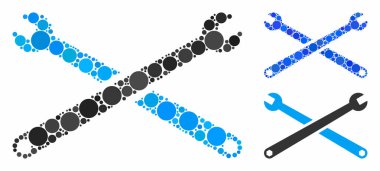 Yuvarlak Noktaların Mozaik Simgesini Anahtarlar