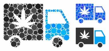 Kenevir teslimat minibüsü Çemberlerin Kompozisyon Simgesi