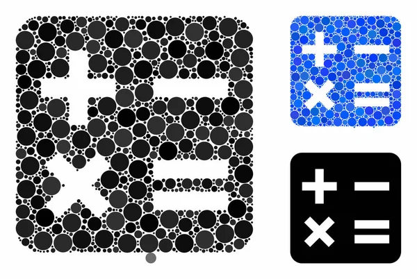 Beräkning Mosaik ikonen cirklar — Stock vektor