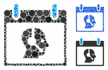 Küre Ögelerinin İşlemci takvim günü Kompozisyon Simgesi