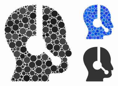 Küre Ögelerinin Çağrı Merkezi İşlemcisi Bileşimi Simgesi