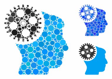 Baş şanzıman bileşimi Yuvarlak Noktaların Simgesi