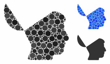 Yuvarlak Noktaların Açık Zihin Kompozisyon Simgesi