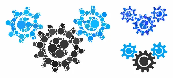 Aktarım çarkları döndürme Mozaik Çemberler Simgesi