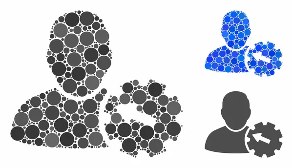 Kullanıcı entegrasyon teçhizatı Çemberlerin Mozaik Simgesi