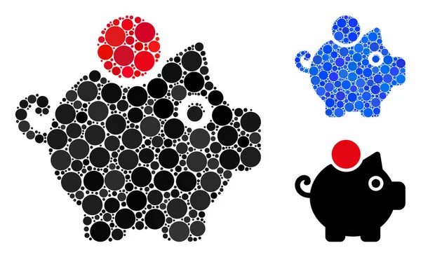 Domuzcuk kumbarası Küre Ögelerinin Kompozisyon Simgesi