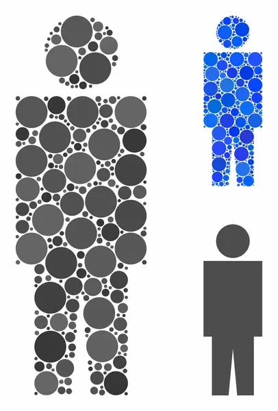 Yuvarlak Noktaların Kullanıcı Mozaik Simgesi