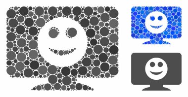 Yuvarlak Noktaların Mozaik Simgesini Göster