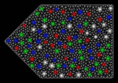 Işıklı Parlak Ağ Etiketi