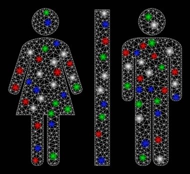 Işıl ışıl parlayan benekli 2d Tuvalet