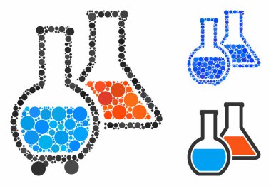Çemberlerin Kimya Mozaik Simgesi