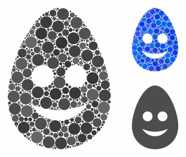 Mutlu Yumurta Kompozisyonu Çemberlerin Simgesi