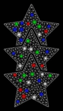 Parlak Ağ Lekeli Yıldızları Bağış Ağı Beğeni