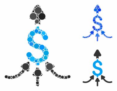 Yuvarlak Noktaların Mozaik Simgesini Birleştir