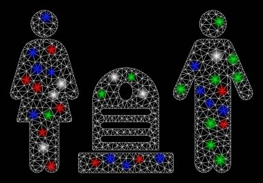 Flaş Noktalı Parlak Kablo Aile Mezarlığı