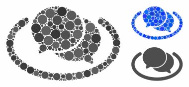 Küresel Ögelerin Sohbet Bileşimi Simgesi