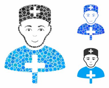 Küresel Ögelerin Kilise Doktoru Mozaik Simgesi