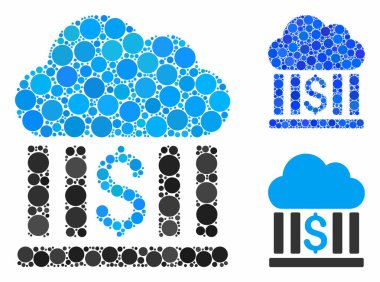 Bulut kümesi Mozaik Çemberler Simgesi