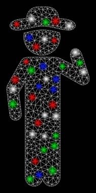 Işıklı Parlak Ağ Centilmen Görüşü