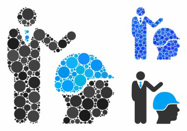 Küresel Ögelerin Yapıcı Yönetimi Bileşimi Simgesi