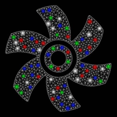 Flare Benekli Parlak Ağ Rotörü