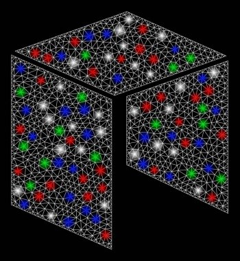 Flare Benekli Parlak Ağ Neo Para Birimi