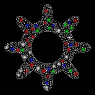 Parlak İşaret Noktalı Parlak Örgü Çamuru