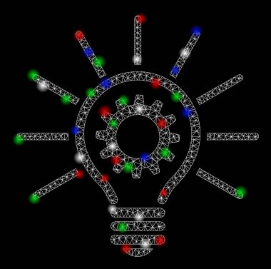 Bright Mesh Wire Frame Innovation Bulb with Flash Spots