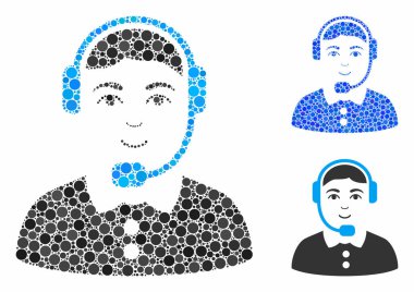 Çember Noktalarının Çağrı Merkezi operatörü Kompozisyon Simgesi