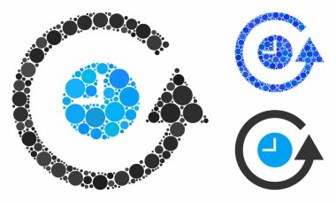 Saat bileşimini geri yükle Çember Noktalarının Simgesi