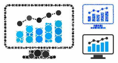Yuvarlak Noktaların Mozaik Simgesi İzleniyor