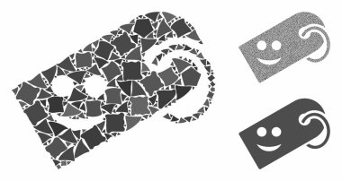 Gülme etiketi Tüberöz Parçaların Mozaik Simgesi