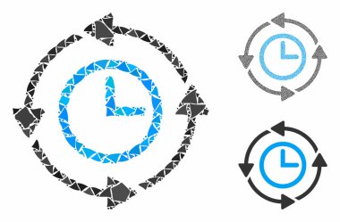 Sırt Saati Düzensiz Elementlerin Bileşimi Simgesi