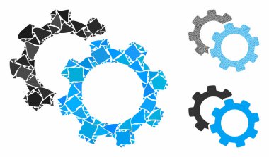 Titrek Parçaların Dişli Bileşimi Simgesi