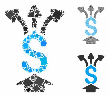 Paraları paylaş Engebeli Ögellerin Kompozisyon Simgesi