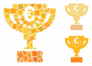 Euro award cup Mosaic Icon of Rough Parts