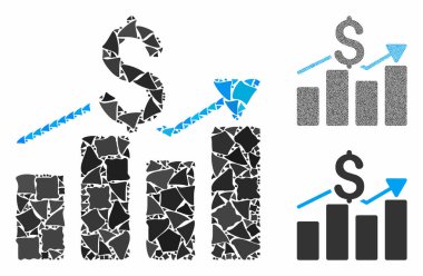 Business chart Mosaic Icon of Tremulant Parts