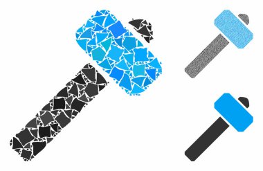 Çarpışan Ögelerin Çekiç Bileşimi Simgesi