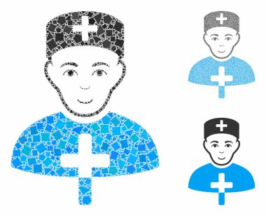 Kilise doktoru Humpy Pieces 'ın Mozaik Simgesi