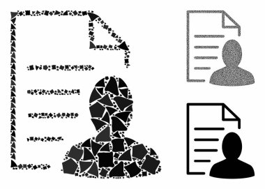 Kullanıcı listesi sayfa Engebeli elementlerin Mozaik Simgesi