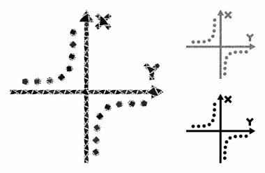 Hyperbola Ani Ögelerin Mozaik Simgesi grafiği